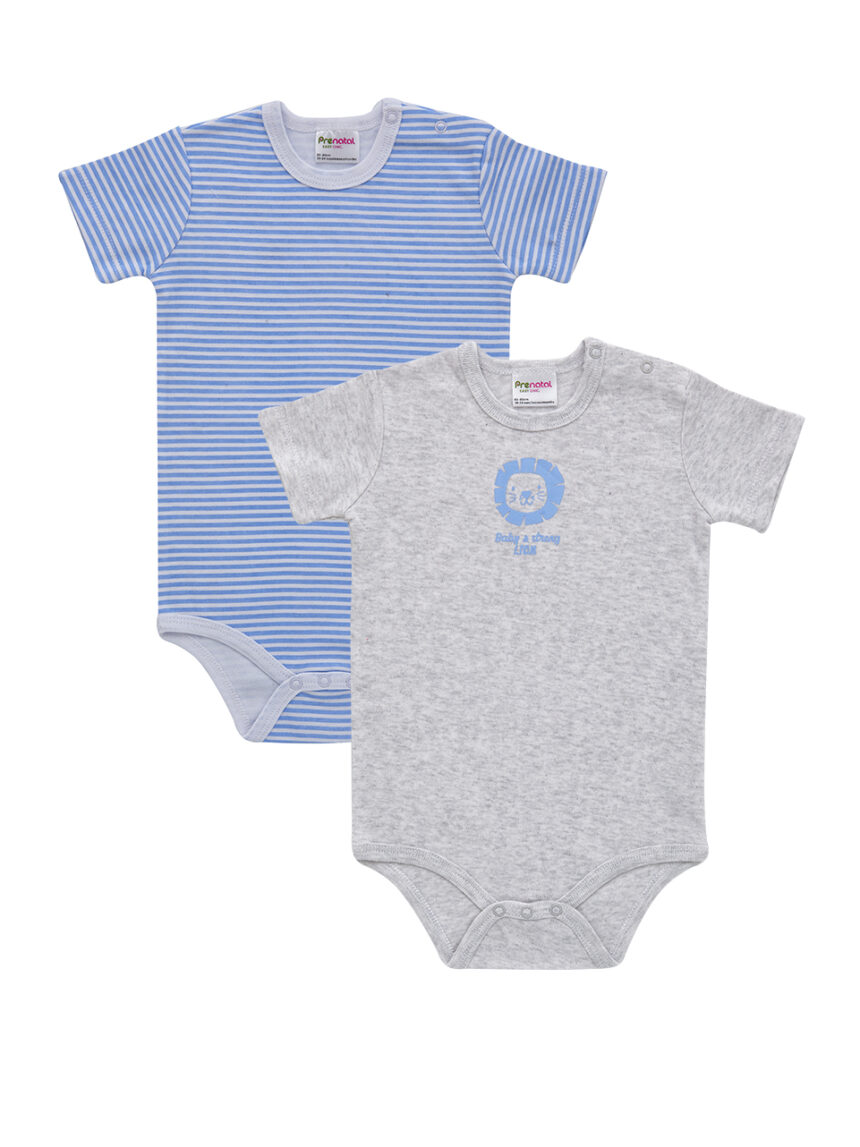 βρεφικά κορμάκια με λιοντάρι πακέτο x2 για αγόρι - Prénatal