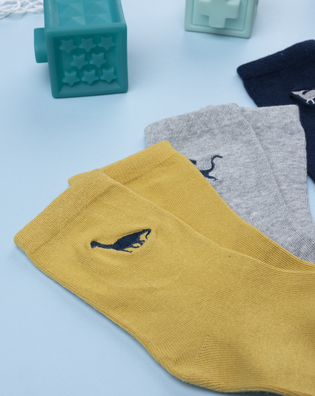 παιδικά καλτσάκια πακέτο x4 με δεινόσαυρους για αγόρι - Prénatal