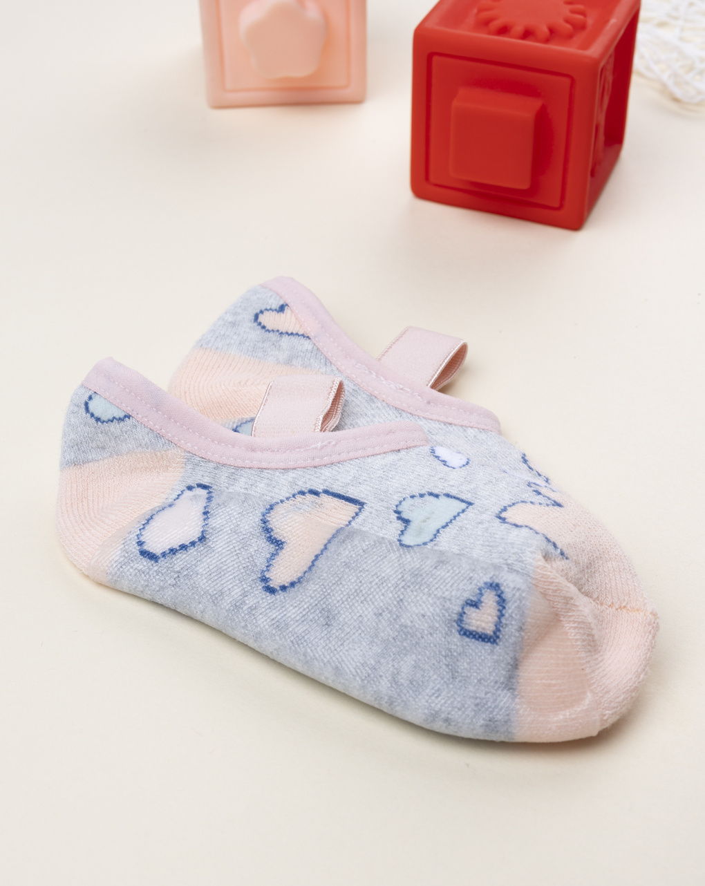βρεφικές αντιολισθητικές κάλτσες-μπαλαρίνες με αρκουδάκι/λαγουδάκι για κορίτσι - Prénatal