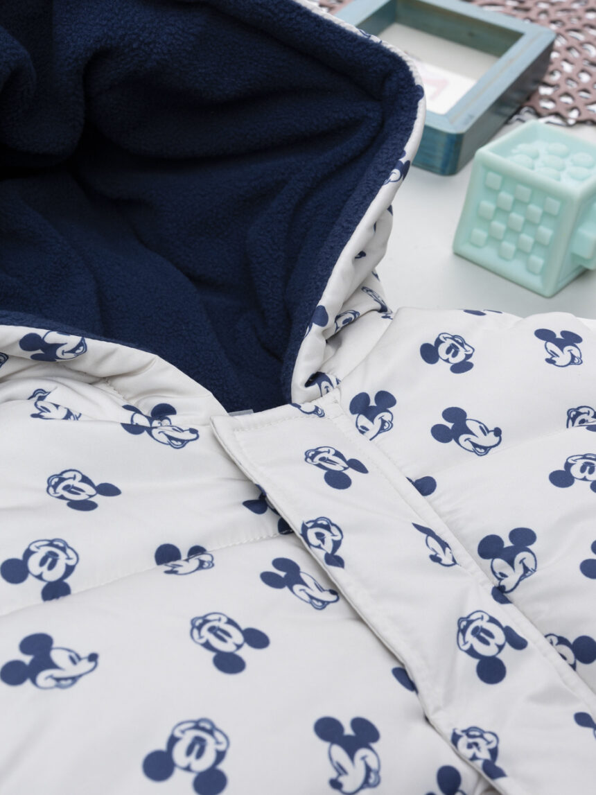 βρεφικό μπουφάν puffer λευκό mickey για αγόρι - Prénatal