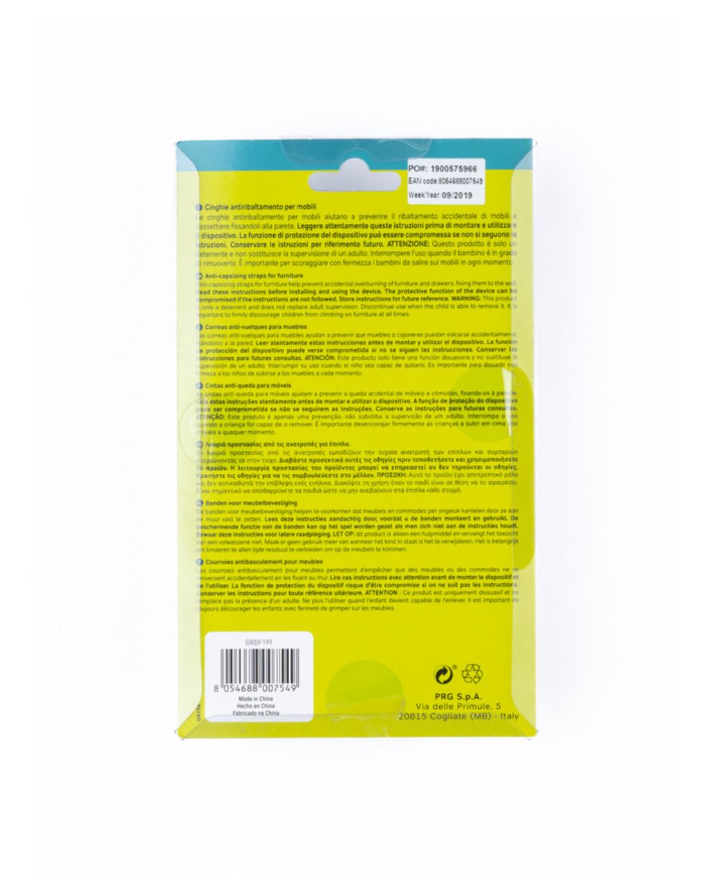 Giordani σετ 2 ρυθμιζόμενοι ιμάντες αντιολίσθησης για έπιπλα - Giordani