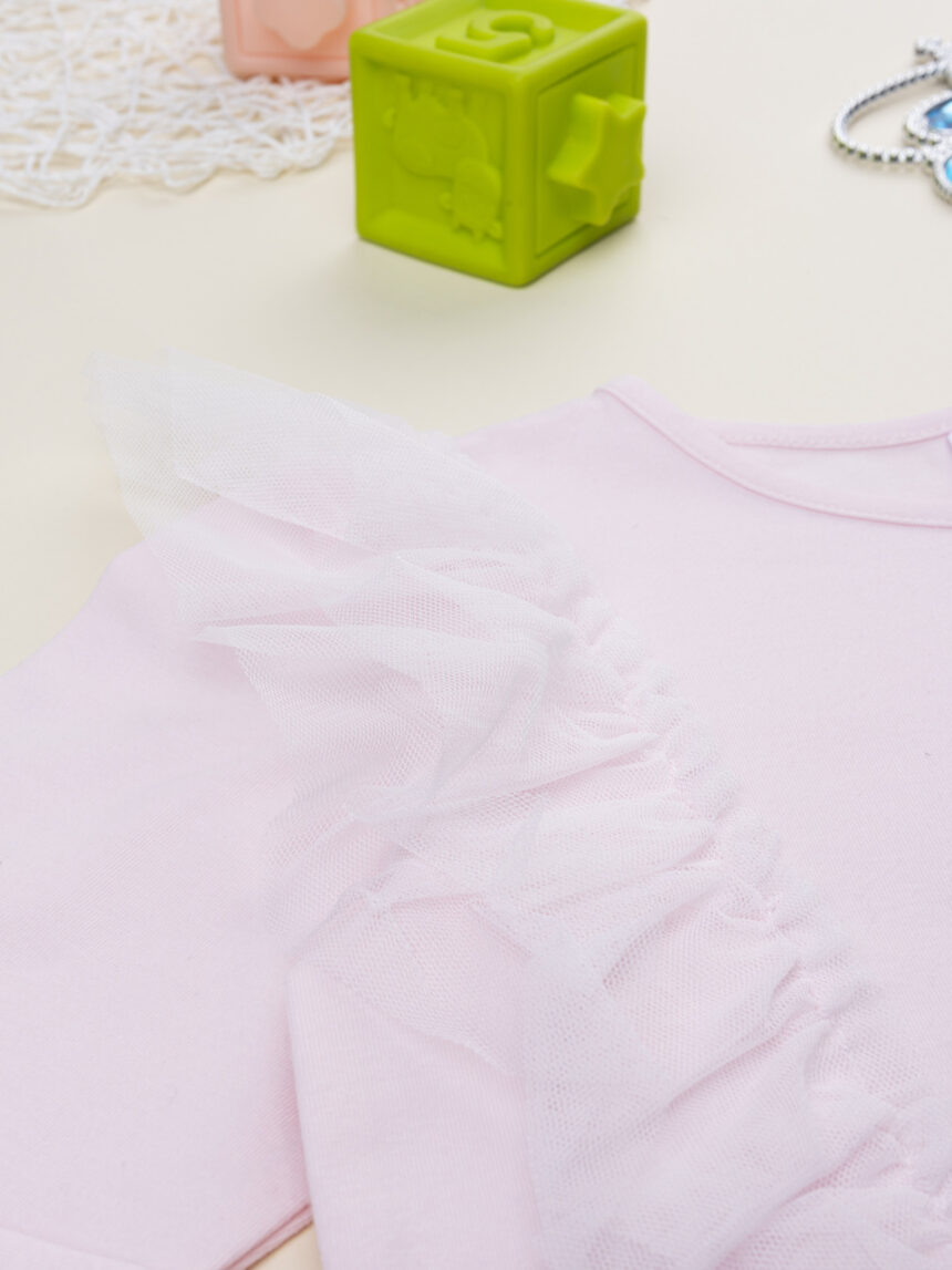 παιδική μπλούζα ροζ με μπαλερίνα για κορίτσι - Prénatal