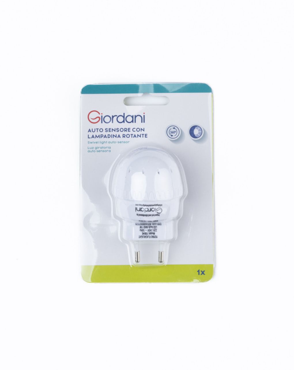 Giordani φωτάκι νυχτός με περιστρεφόμενη βάση και αισθητήρα φωτός - Giordani