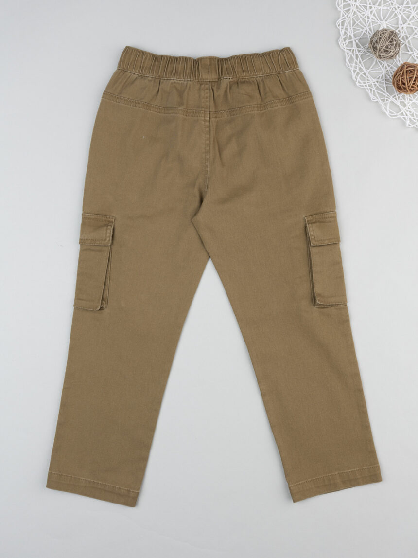 παιδικό παντελόνι cargo καφέ stay wild για αγόρι - Prénatal