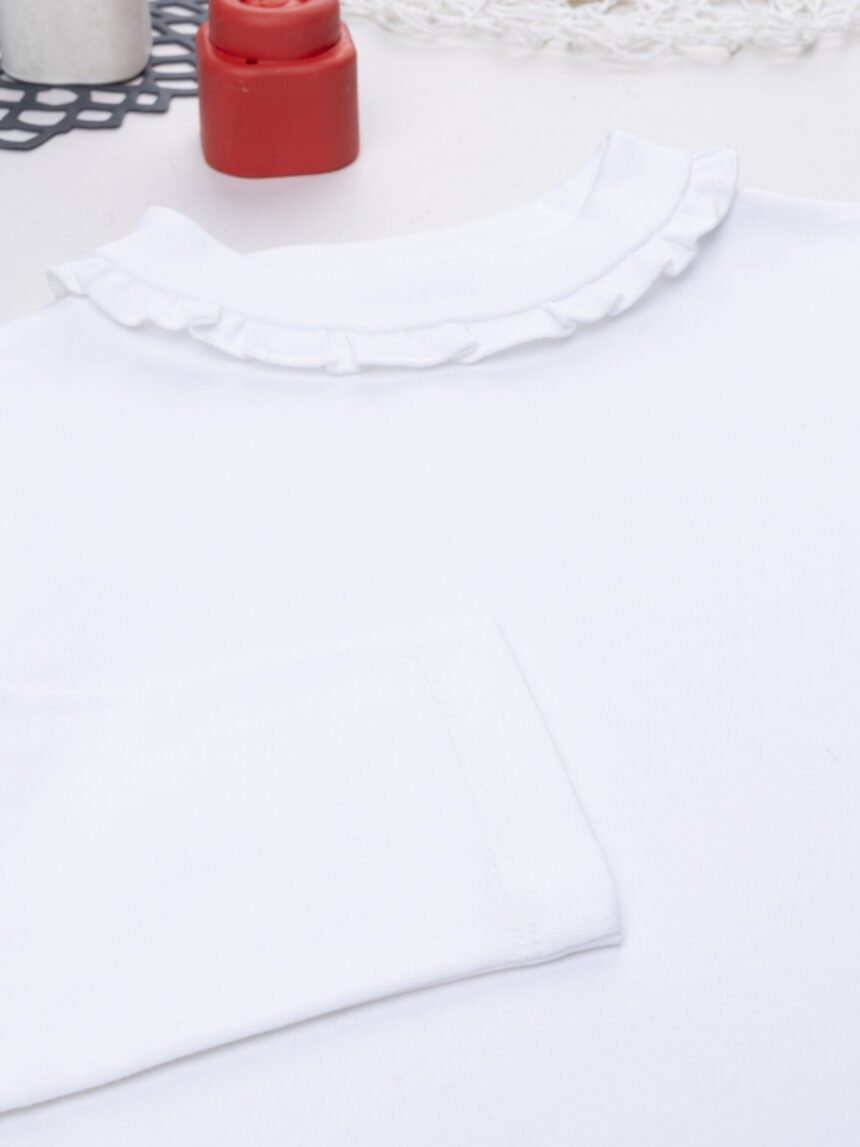 παιδική μπλούζα λευκή με ζιβάγκο για κορίτσι - Prénatal