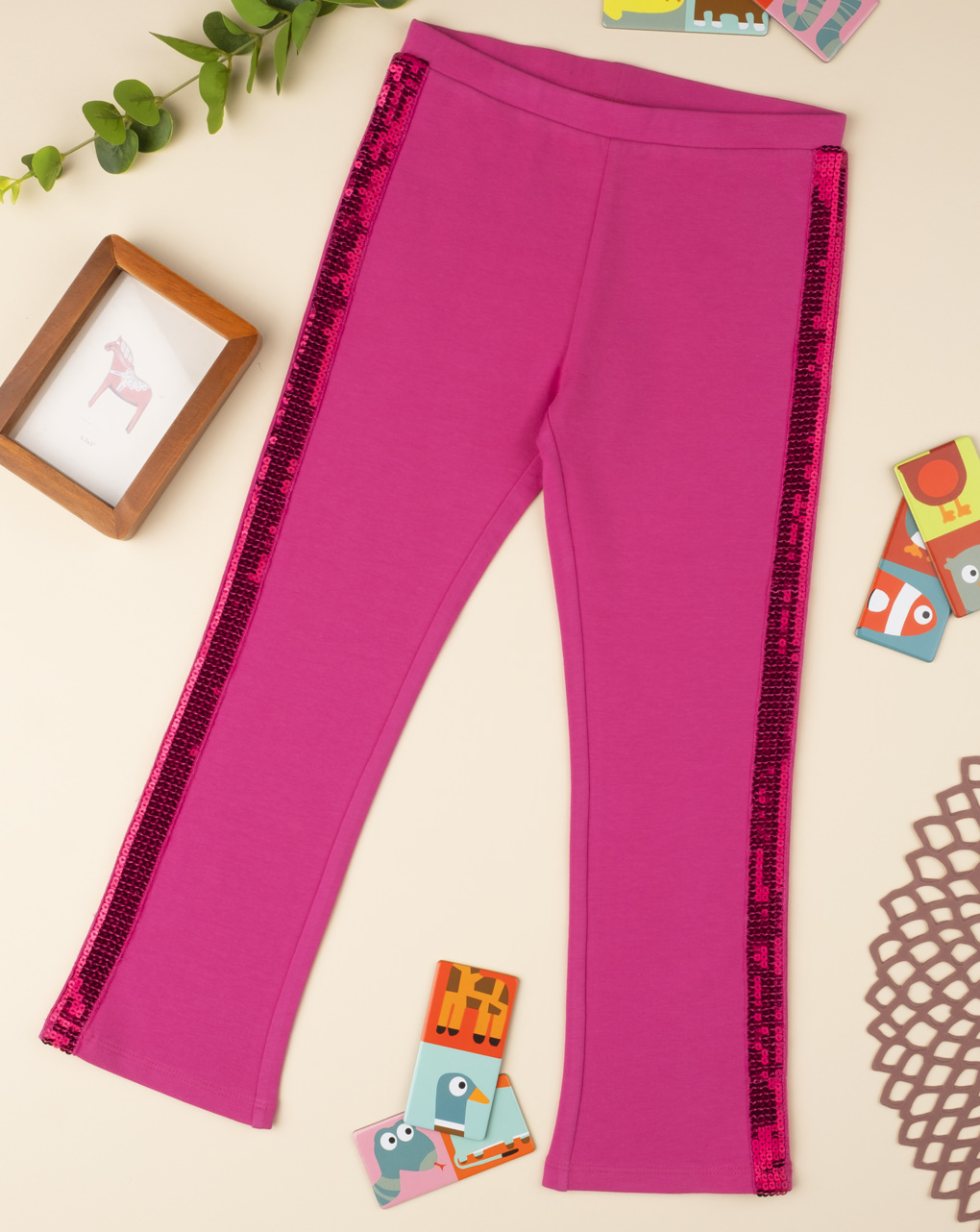 παιδικό κολάν φούξια με παγιέτες για κορίτσι