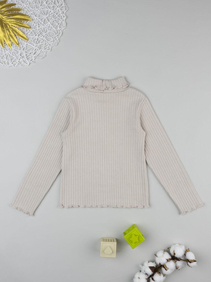 παιδική μπλούζα μπεζ με ζιβάγκο για κορίτσι - Prénatal