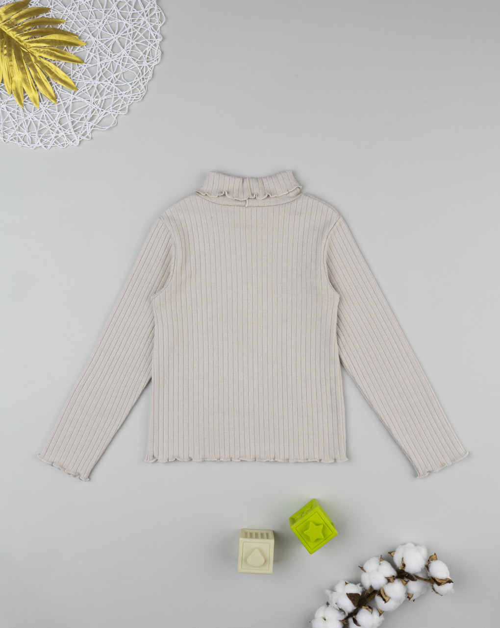 παιδική μπλούζα μπεζ με ζιβάγκο για κορίτσι - Prénatal