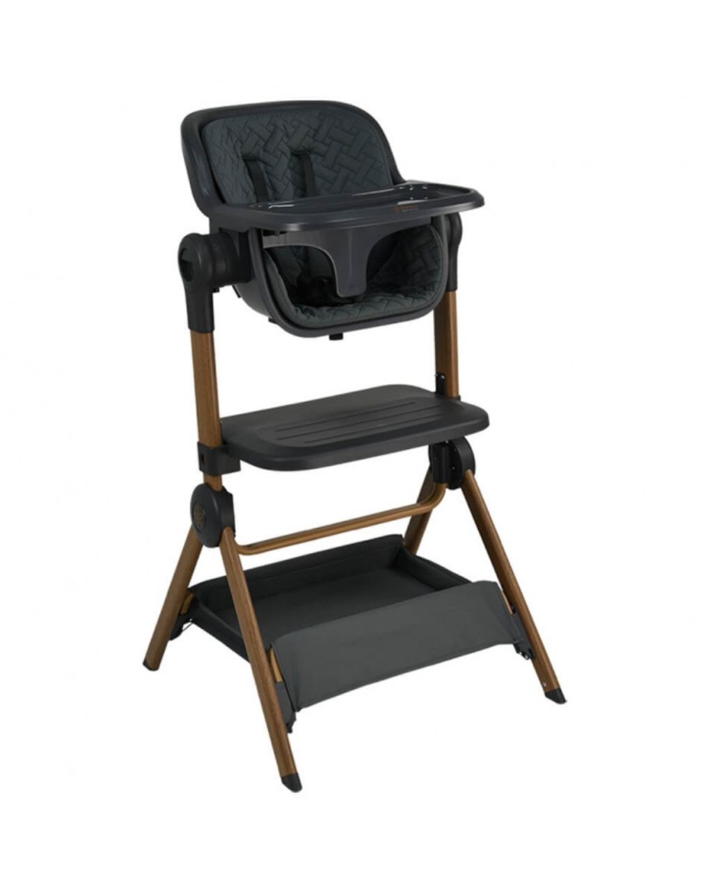 Bebe stars λίκνο-καρέκλα φαγητού serenity 2 in 1 smoked grey 846-186 - Bebe Stars