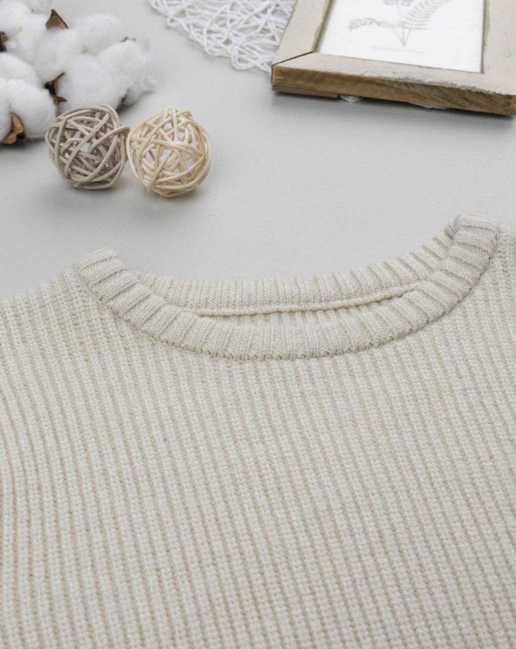 παιδική μπλούζα πλεκτή μπεζ για αγόρι - Prénatal