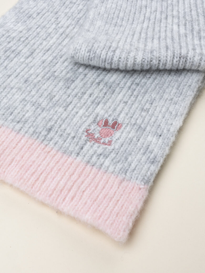 παιδικό κασκόλ γκρι minnie για κορίτσι - Prénatal