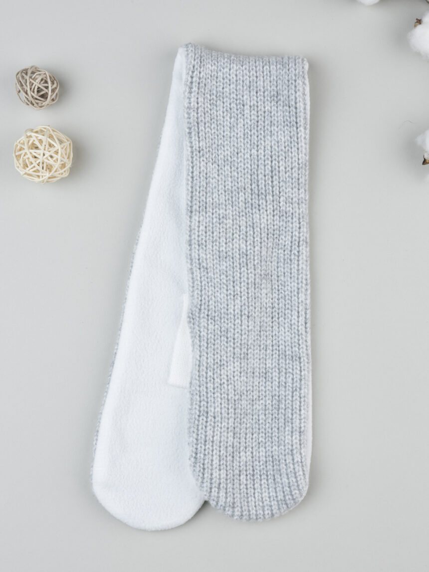 βρεφικό κασκόλ γκρι με lurex για κορίτσι - Prénatal