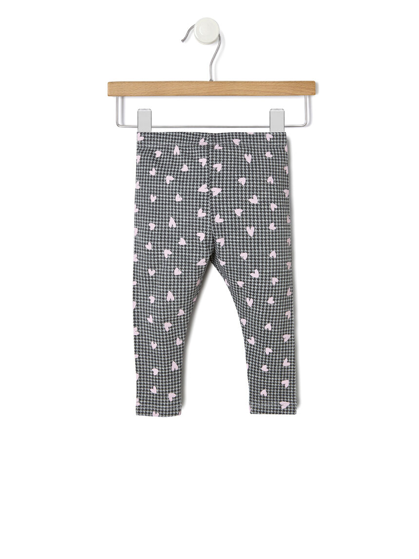 βρεφικό κολάν pied de poule με καρδούλες για κορίτσι - Prénatal