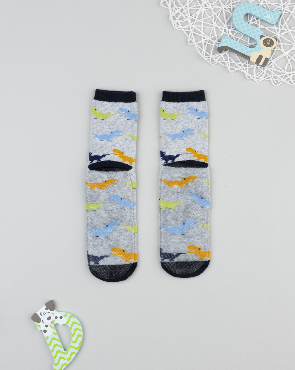 παιδικές αντιολισθητικές κάλτσες dinos για αγόρι - Prénatal