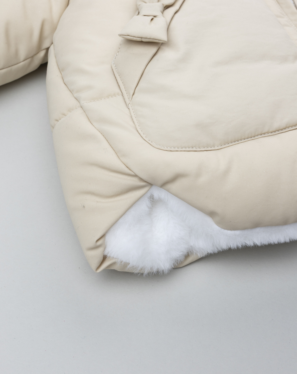 βρεφικό μπουφάν puffer μπεζ για κορίτσι - Prénatal