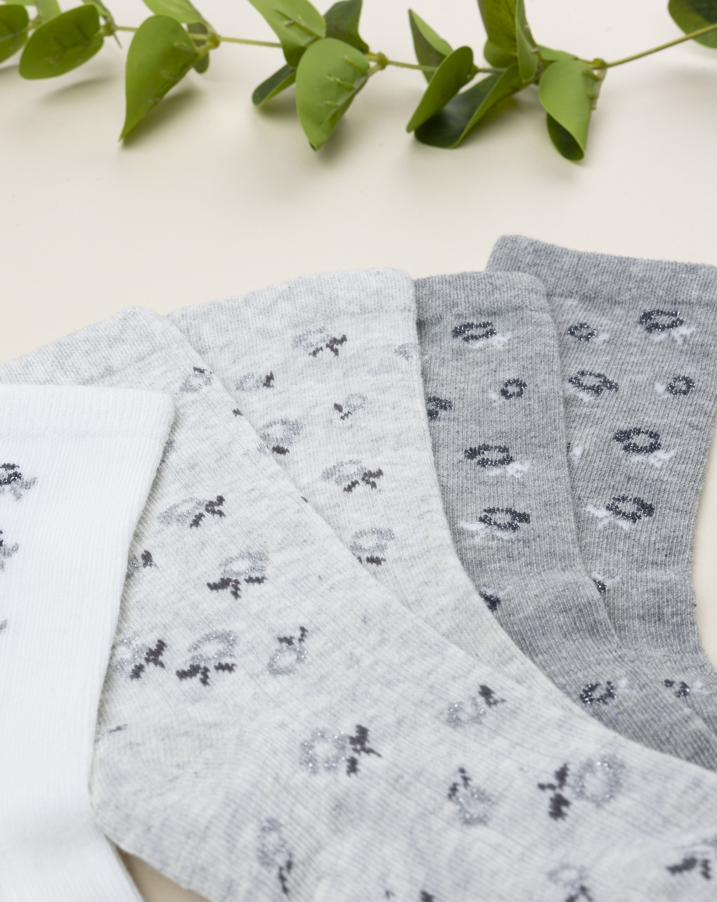 παιδικά καλτσάκια πακέτο x4 με λουλούδια για κορίτσι - Prénatal