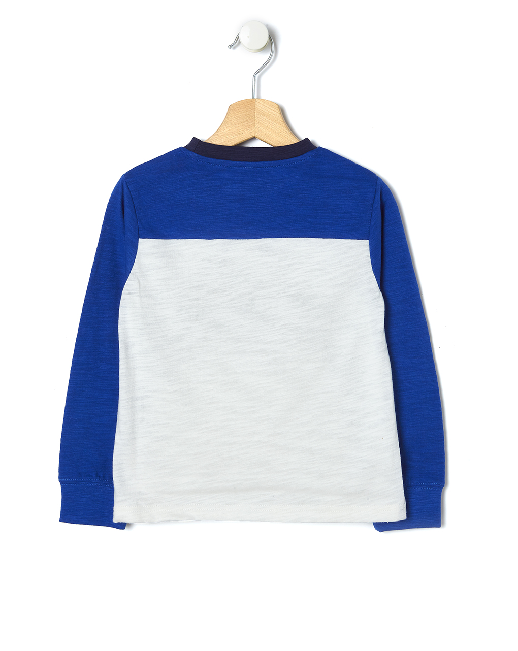 παιδική μπλούζα μπλε/λευκή high score για αγόρι - Prénatal