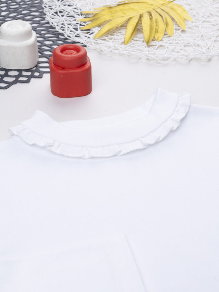 παιδική μπλούζα λευκή με ζιβάγκο για κορίτσι - Prénatal