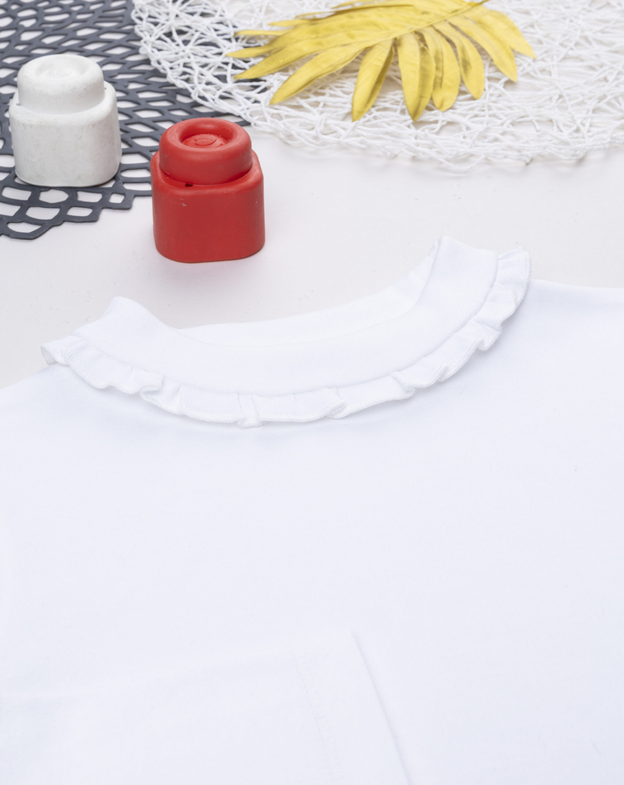 παιδική μπλούζα λευκή με ζιβάγκο για κορίτσι - Prénatal