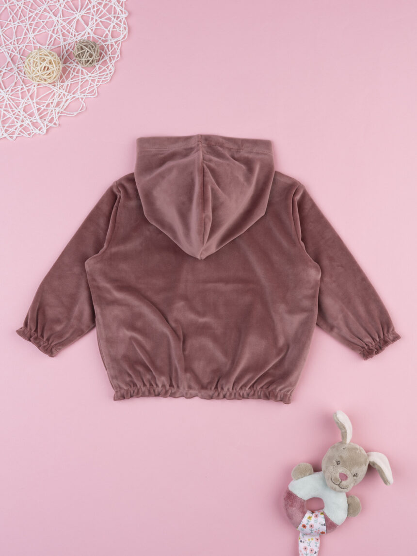 βρεφική ζακέτα σενίλ σάπιο μήλο love για κορίτσι - Prénatal