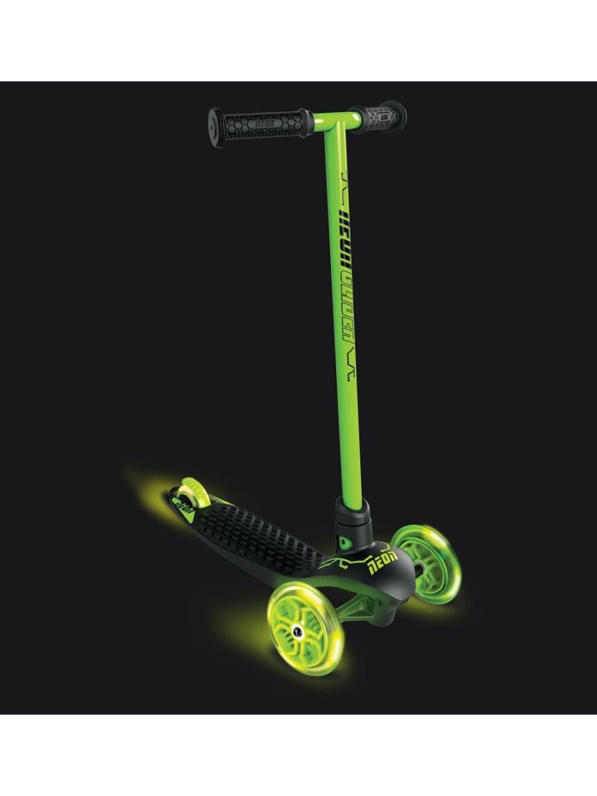 Yvolution πατίνι με 3 τροχούς neon glider led green 53.100965 - Yvolution