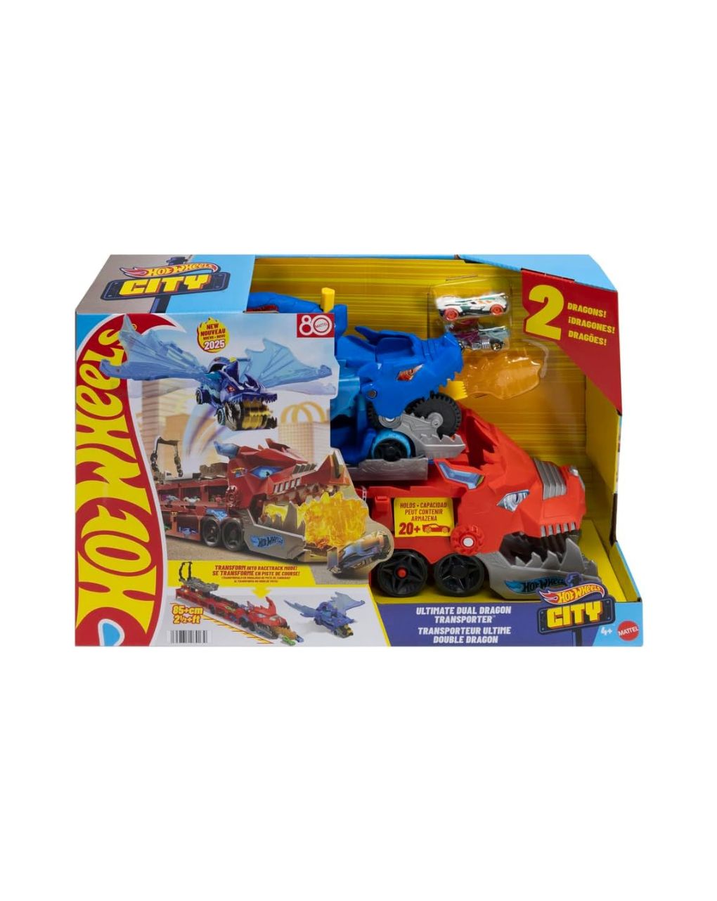 Hot wheels απόλυτη νταλίκα με διπλό δράκο jbm72 - Hot wheels