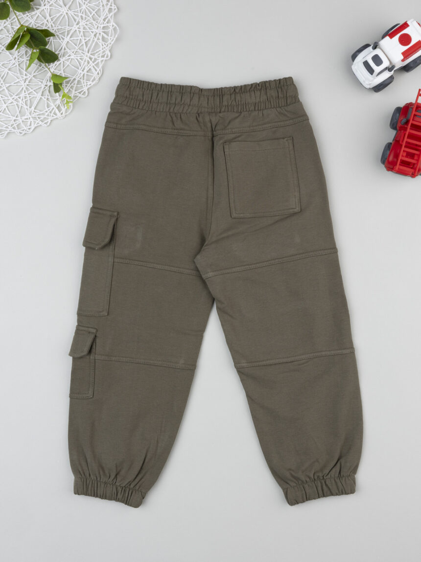 παιδικό παντελόνι φόρμας cargo χακί jurassic world για αγόρι - Prénatal