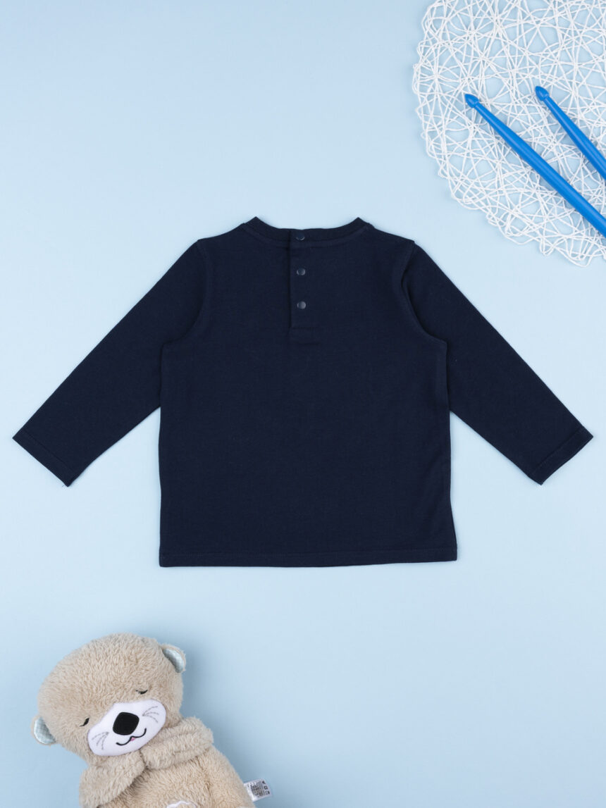 βρεφική μπλούζα μπλε με σκυλάκι για αγόρι - Prénatal
