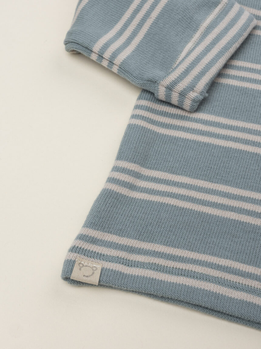 βρεφική μπλούζα πράσινη ριγέ για αγόρι - Prénatal