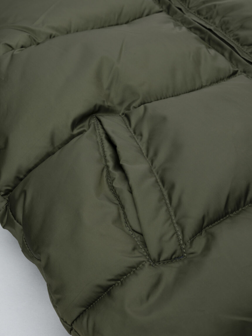 παιδικό μπουφάν puffer χακί για αγόρι - Prénatal