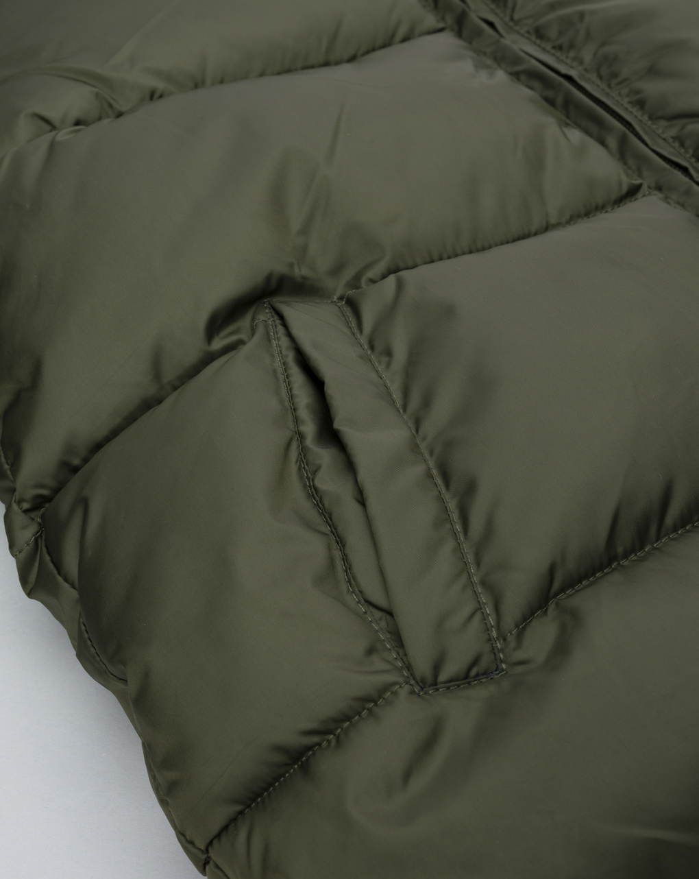 παιδικό μπουφάν puffer χακί για αγόρι - Prénatal