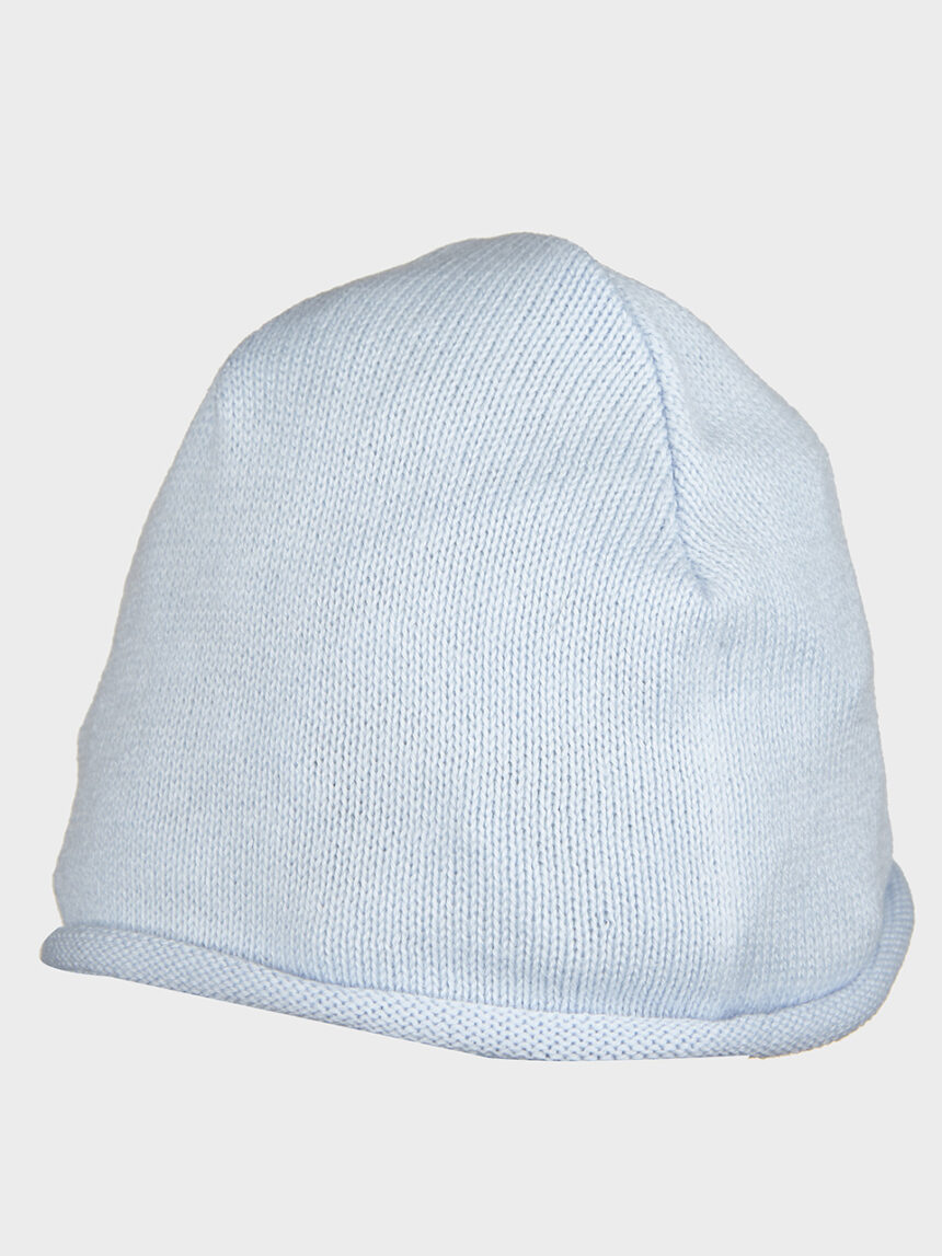 βρεφικό σκουφάκι βαμβακερό γαλάζιο για αγόρι - Prénatal