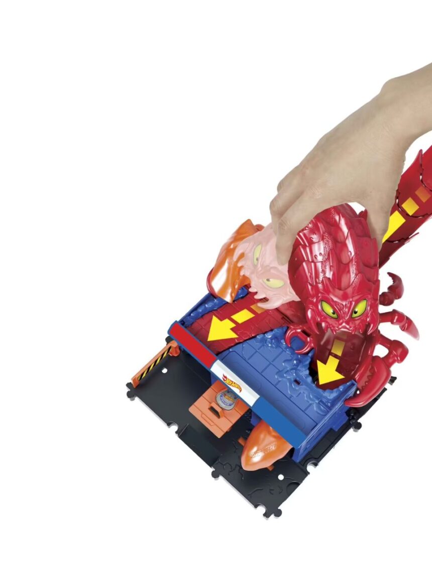 Mattel hot wheels πίστες city με θηρία hdr29 (σχέδια) - Hot wheels