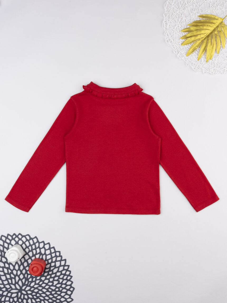 παιδική μπλούζα κόκκινη με ζιβάγκο για κορίτσι - Prénatal