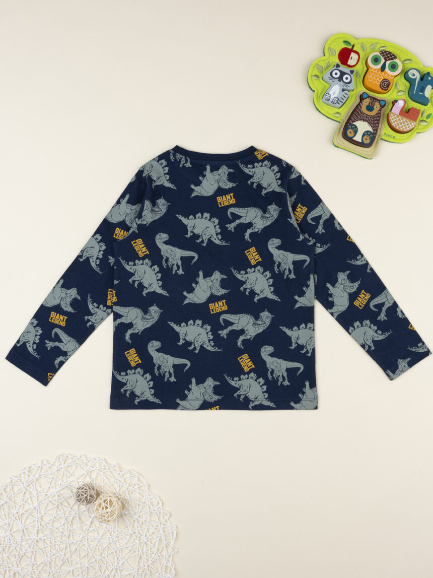 παιδική μπλούζα μπλε dinos για αγόρι - Prénatal