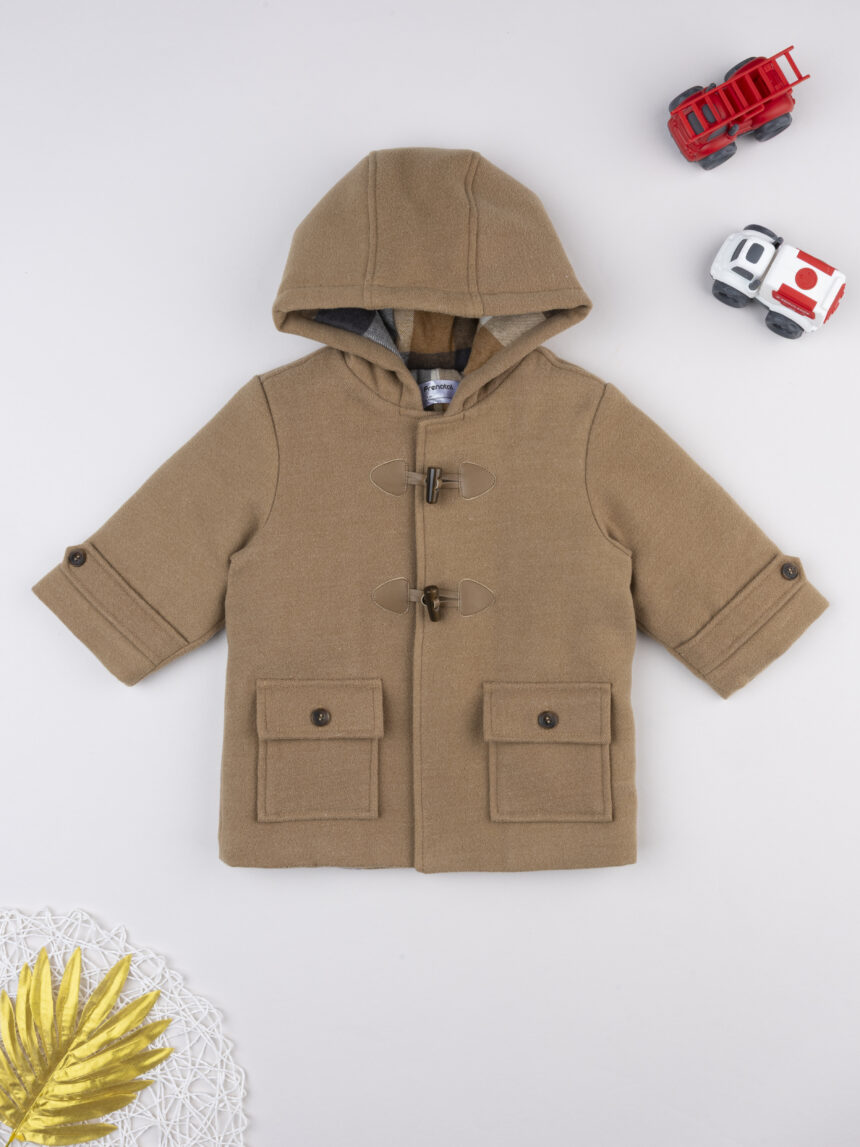 βρεφικό παλτό montgomery καφέ για αγόρι - Prénatal