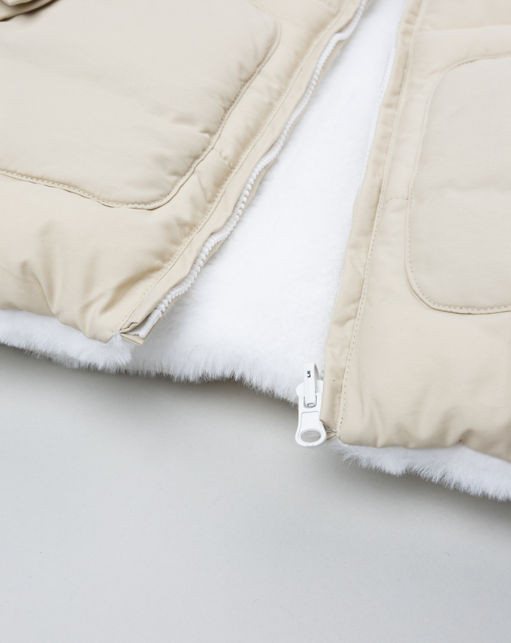 βρεφικό μπουφάν puffer μπεζ για κορίτσι - Prénatal