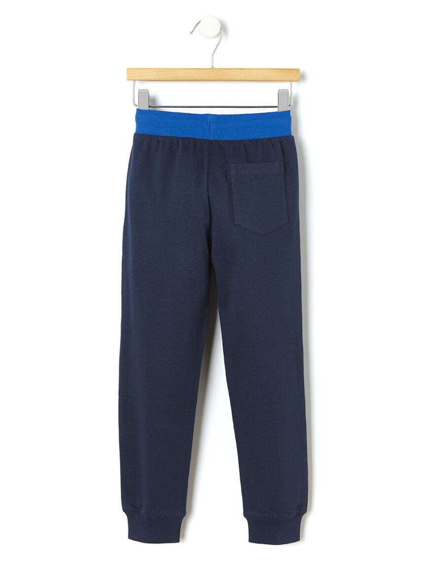 παιδικό παντελόνι φόρμας μπλε rugby για αγόρι - Prénatal