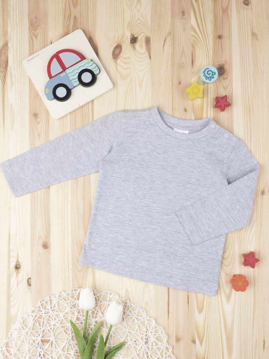 βρεφική μπλούζα γκρι για αγόρι - Prénatal