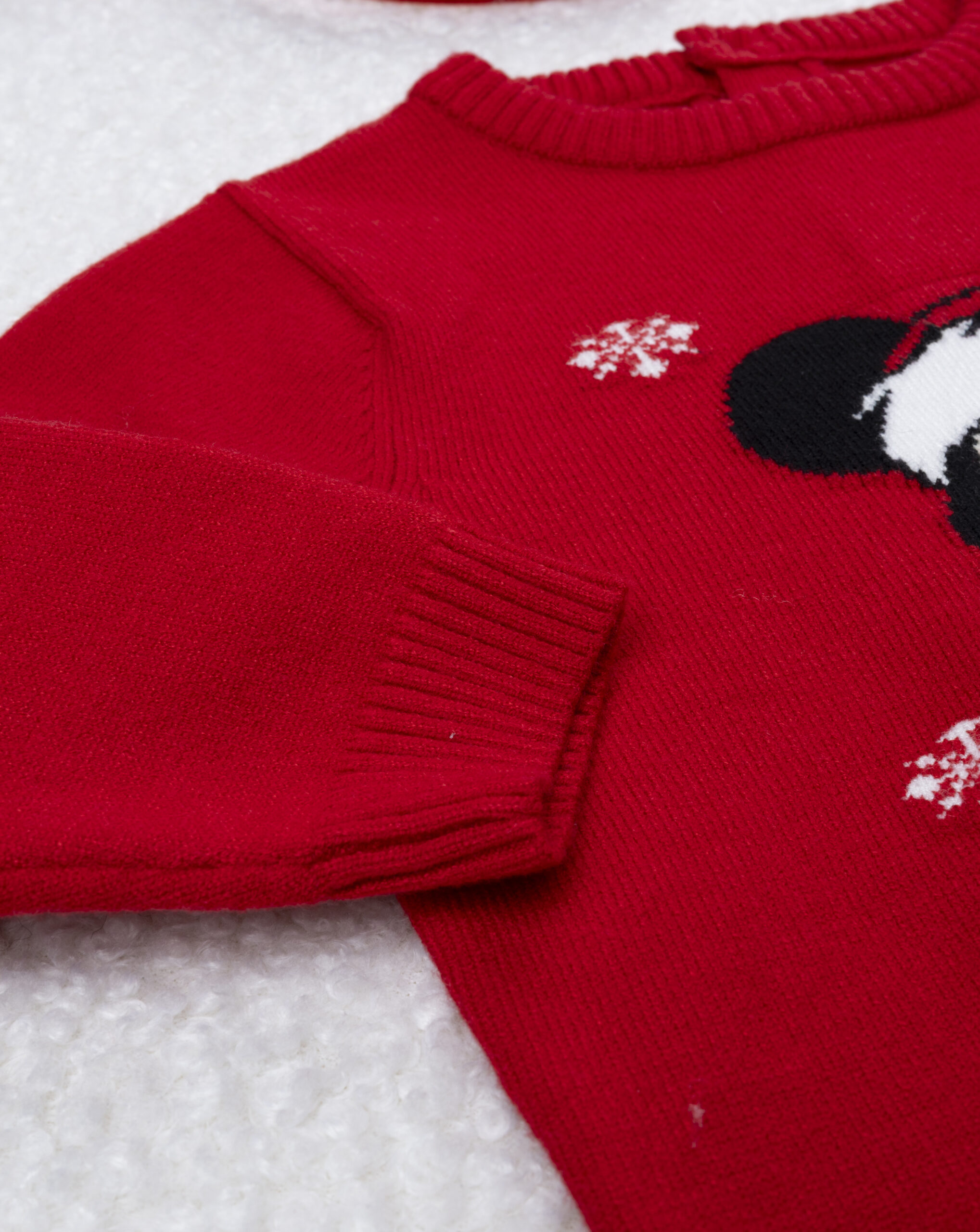 βρεφικό χριστουγεννιάτικο πουλόβερ κόκκινο mickey για αγόρι - Prénatal