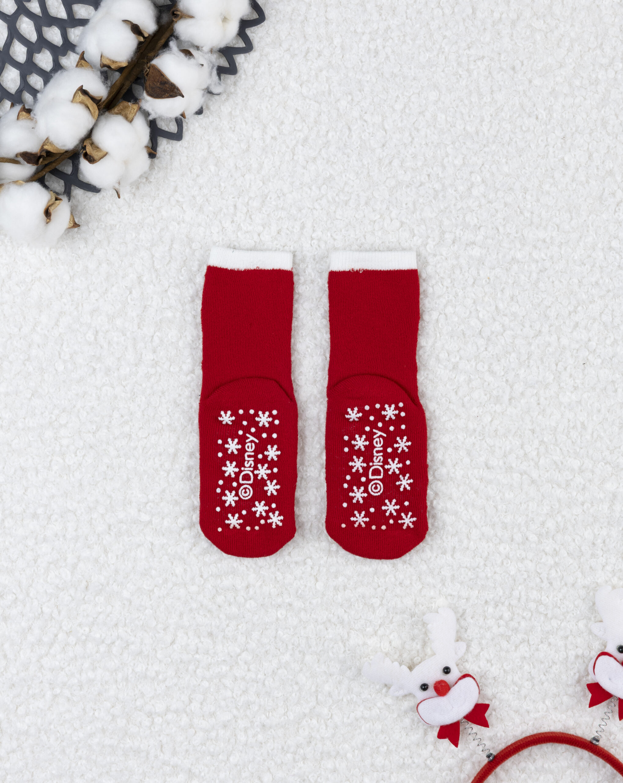 βρεφικές χριστουγεννιάτικες αντιολισθητικές κάλτσες minnie για κορίτσι - Prénatal