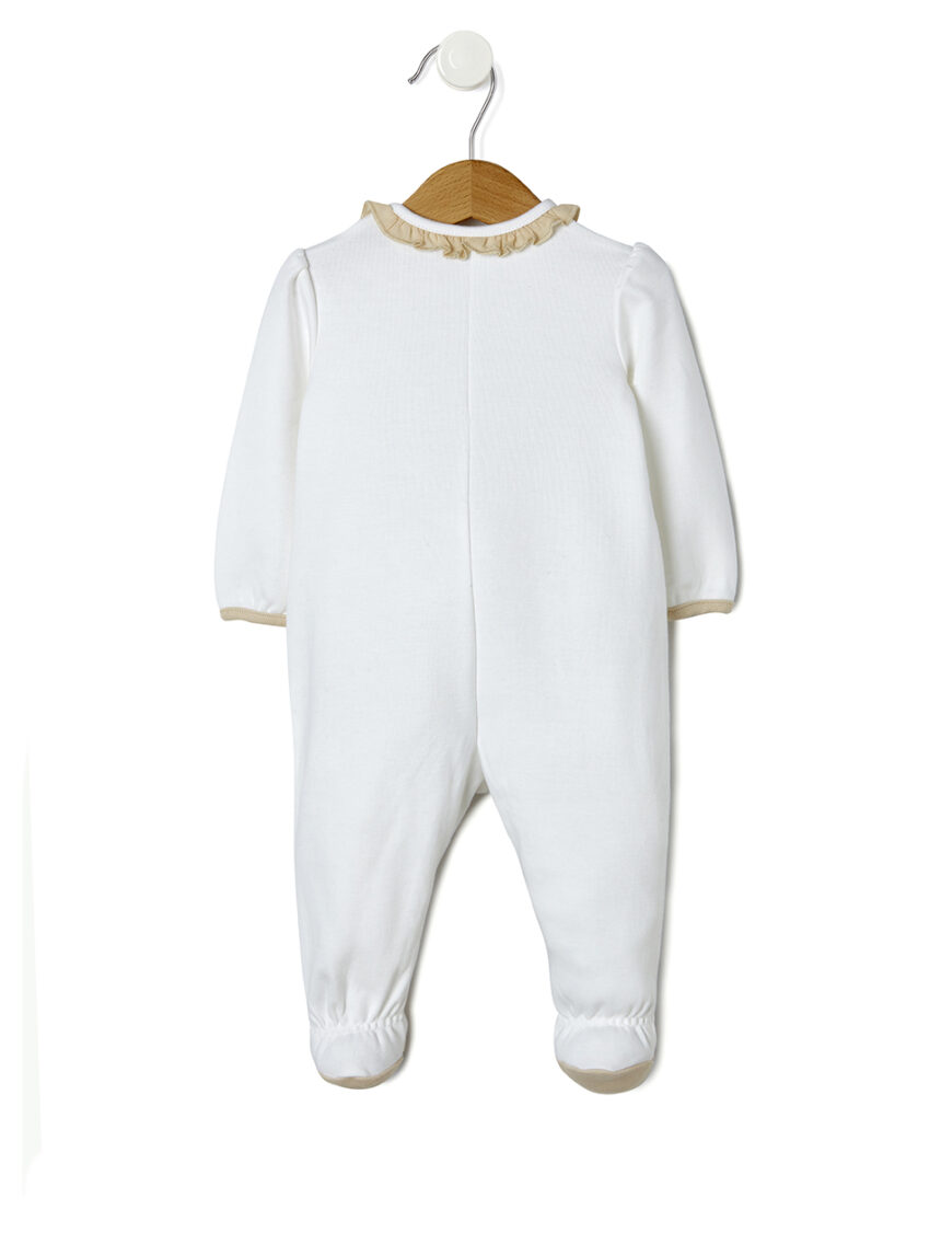 βρεφικό φορμάκι λευκό marie για κορίτσι - Prénatal