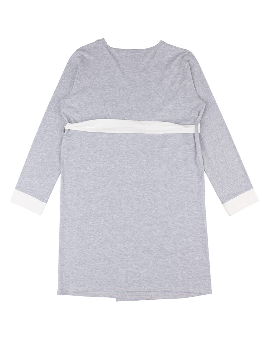 γυναικεία ρόμπα εγκυμοσύνης/θηλασμού γκρι - Prénatal