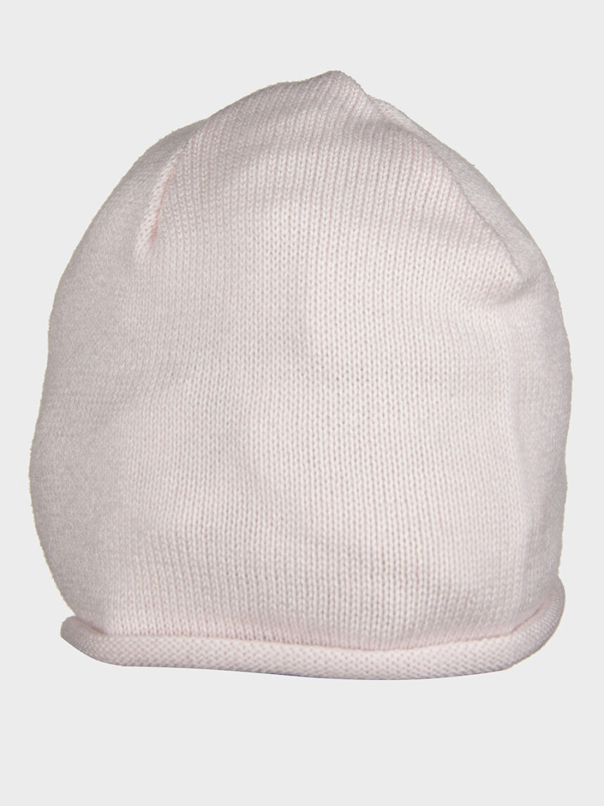 βρεφικό σκουφάκι βαμβακερό ροζ για κορίτσι - Prénatal