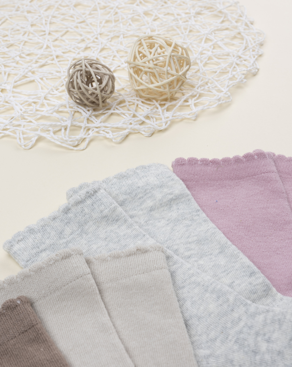 παιδικά καλτσάκια πακέτο x4 autumn για κορίτσι - Prénatal