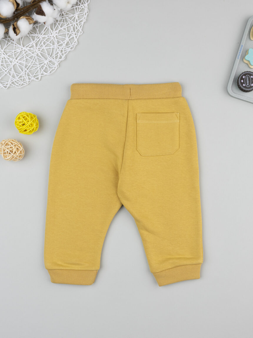 βρεφικό παντελόνι φόρμας κίτρινο για αγόρι - Prénatal