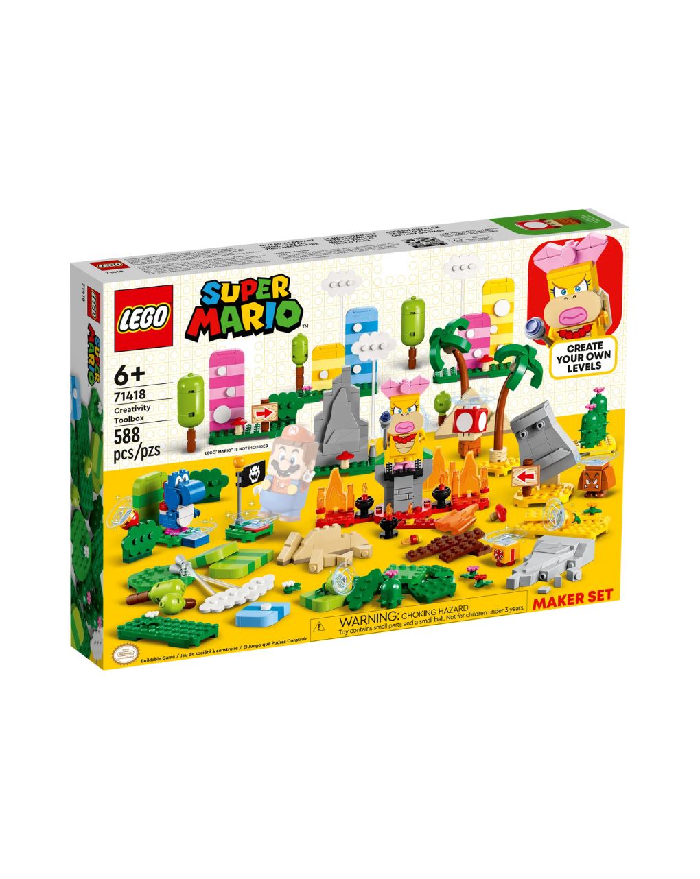 Lego super mario creativity toolbox maker set 71418
