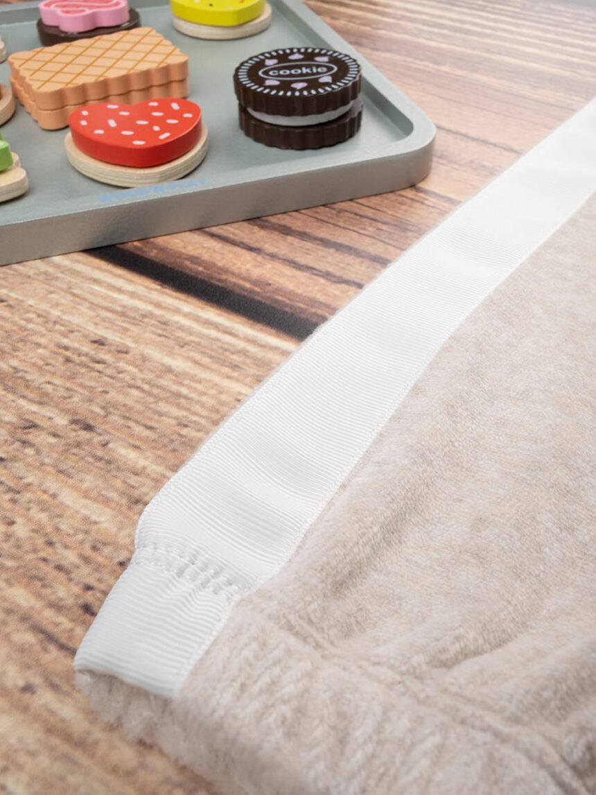 παιδική ζακέτα σενίλ μπεζ για κορίτσι - Prénatal