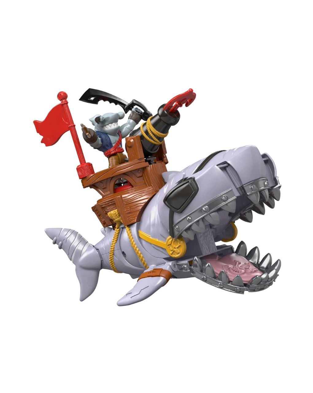 Fisher-price imaginext πειρατικό πλοιάριο, πλάσματα του βυθού με φιγούρα και αξεσουάρ dhh66 - Imaginext