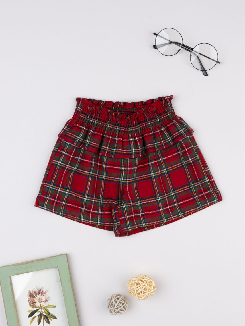 βρεφικό σορτσάκι καρό classic για κορίτσι - Prénatal